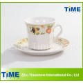 Porcelana 200CC Cup e Saucer / Coffee Cup Com Pires (91006-001)